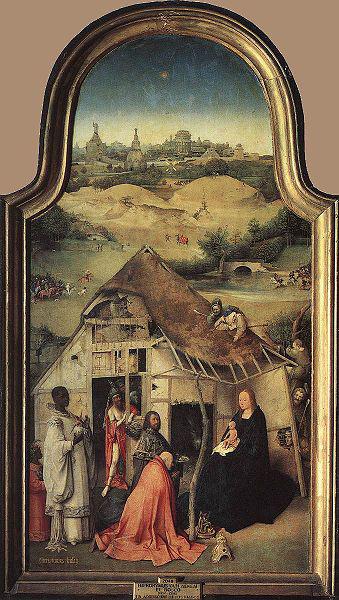 Hieronymus Bosch The Adoration of the Magi Germany oil painting art